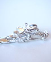 Sch�nes massives Drachen Armband aus 925/000 Silber B4329