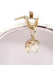 Sehr h�bscher antiker Anh�nger aus 585/000 Gelbgold mit 0,50ct Diamant B4425