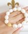 Edles Ssswasser Perlenarmband mit 925 Silber Magnetschliesse  A2061