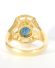 Exclusiver Ring mit Ceylon Safir und 1,55ct Diamanten 750/000 Gelbgold A2581