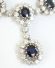 Verkauft  Exclusives 585/000 Weissgold Collier mit Ceylon Safiren 2,25ct Brillanten A2689