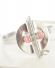 Sehr schner Armreif aus 835 Silber mit Rhodochrosit 60ger Jahre A2652