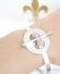 Sehr schner Armreif aus 835 Silber mit Rhodochrosit 60ger Jahre A2652