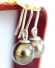 Elegante 585/000 Weissgold 1cm Tahitiperlen Ohrhnger A2898