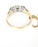 Art Deco Ring mit ca.0,16ct Brillanten aus 18ct Gelbgold + Platin A3149