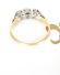 Art Deco Ring mit ca.0,15ct Brillanten aus 18ct Gelbgold + Platin A3149