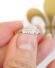 Art Deco Ring mit ca.0,16ct Brillanten aus 18ct Gelbgold + Platin A3149