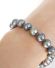 Armband 10mm peacock Ssswasserperlen 925 Silber Magnetschliesse  A3136