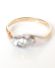 Englischer Art Deco Ring mit 0,25ct Diamanten aus 18ct Gelbgold + Platin A3159