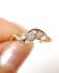 Englischer Art Deco Ring mit 0,25ct Diamanten aus 18ct Gelbgold + Platin A3159