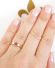 Art Deco Design Ring mit Myanmar Rubin + Brillanten aus 750/000 Gelbgold A3246