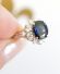 Wunderschner Ring mit 2,25ct Saphir und Brillanten aus 900/000 Platin A3267