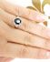 Wunderschner Ring mit 2,25ct Saphir und Brillanten aus 900/000 Platin A3267