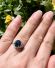Kostbarer Ring mit 2,25ct Saphir und Brillanten aus 900/000 Platin A3267
