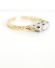 Antiker englischer Art Deco Ring 0,10ct Brillanten 18ct Gelbgold + Platin A3309