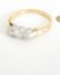 Antiker englischer Art Deco Ring 0,10ct Brillanten 18ct Gelbgold + Platin A3309