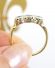 Zauberhafter vintage Ring aus 375/000 Gelbgold mit Safir und Diamanten A3314