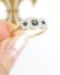 Zauberhafter vintage Ring aus 375/000 Gelbgold mit Safir und Diamanten A3314