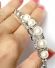 Antikes Art Deco Armband mit sehr grossen Akoja Perlen 750 Weissgolod A3344