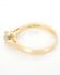 Englischer Art Deco Design Ring Solitr 0,40ct Brillanten 750/000 Gelbgold A3349