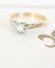 Antiker Art Deco Ring aus 18ct Gelbgold+ Platin 0,10ct Brillant Solitr B3444