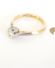 Antiker Art Deco Ring aus 18ct Gelbgold+ Platin 0,10ct Brillant Solitr B3444