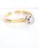 Antiker Art Deco Ring mit 0,15ct Brillanten aus 18ct Gelbgold + Platin B3447