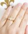 Antiker Art Deco Ring mit 0,15ct Brillanten aus 18ct Gelbgold + Platin B3447