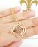 Antiker englischer Jugendstil Anhnger aus 9ct Gelbgold mit Amethyst B3493