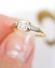 Englischer Art Deco Ring mit 0,07ct Brillanten 750/000 Gelbgold + Platin B3490