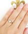 Englischer Art Deco Ring mit 0,07ct Brillanten 750/000 Gelbgold + Platin B3490