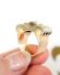 Antiker Art Deco Bauhaus Ring 585/000 Gelbgold + Weissgold 1ct Diamanten B3480