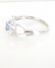 Femininer Ring mit Tansanit und Diamanten aus 375/000 Weissgold, England B3516