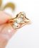 Antiker Jugendstil Ring aus 585 Gelbgold mit ca. 0,90ct fancy Diamanten B3477