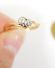 Antiker Art Deco Toi et Moi Ring mit 0,20ct Diamanten 750/000 Gelbgold B3513