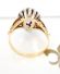 Seltener antiker Bischofs Ring mit Amethyst + Diamanten 19ct Gelbgold B3514