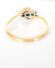 Antiker englischer Art Deco Ring mit 0,13 ct Brillanten 750 Gelbgold B3538