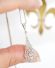 Verkauft Antiker Art Deco Collier Anh�nger mit Diamanten 750/000 Gelbgold + Platin B3554