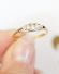 Antiker englischer Art Deco Ring 0,15ct Diamanten 750 Gelbgold + Platin B3543