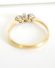 Antiker Art Deco Ring 0,20ct Brillanten + Opal 750/000 Gelbgold + Platin B3574