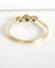 Antiker englischer Art Deco Ring mit Diamanten aus 750 Gelbgold + Platin B3537