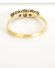 Antiker englischer Art Deco Ring mit Diamanten aus 750 Gelbgold + Platin B3600