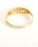 Antiker englischer Jugendstil Ring mit Diamanten 750 Gelbgold von 1912 B3598