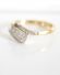 Antiker Art Deco Toi et Moi Ring mit Diamanten 750/000 Gelbgold + Platin B3597