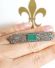 Dekorative grosse Art Deco Brosche aus 835/000 Silber mit Achat Markasite B3628