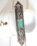 Dekorative grosse Art Deco Brosche aus 835/000 Silber mit Achat Markasite B3628