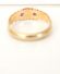 Antiker englischer Jugendstil Ring Rubine Diamanten 9ct Rotgold um 1900 B3642