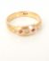 Antiker englischer Jugendstil Ring Rubine Diamanten 9ct Rotgold um 1900 B3642