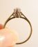Edler vintage Ring mit 0,33ct Solitr Brillanten aus 750/000 Gelbgold B3775
