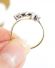 Antiker Art Deco Herz Ring aus 750/000 Gelbgold + Platin mit Diamanten B3696